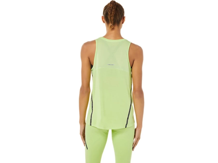 ASICS Women's Lime Green Race Running Tank Top