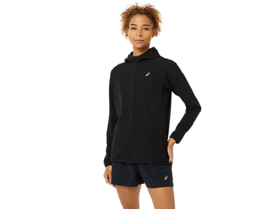 ASICS Women's Ready-Set Jacket in Performance Black - Lightweight Running Outerwear