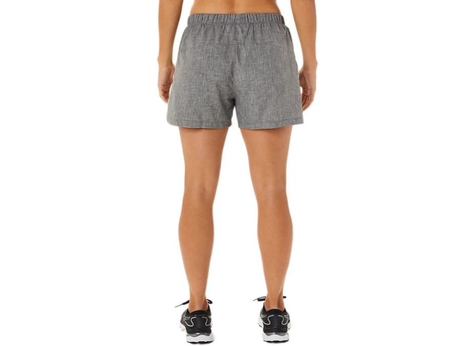 ASICS Women's Dark Grey Heather/Illuminate Yellow Ready-Set 3-Inch Running Shorts