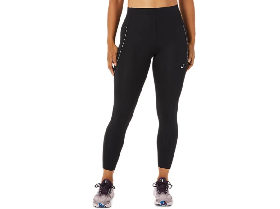 ASICS Women's High Waist Running Tights in Performance Black for Athletic Training