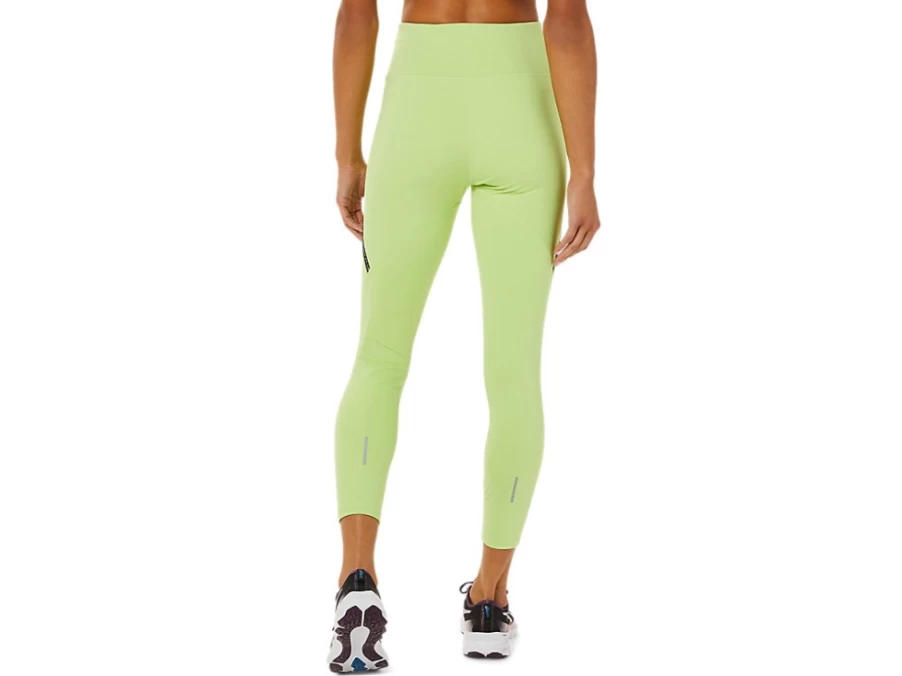 ASICS Women's High Waist Running Tights - Lime Green for Racing & Training