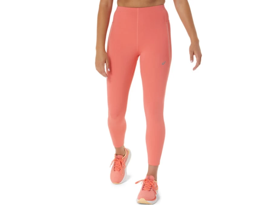 ASICS Women's High Waist Running Tights in Papaya - Race Fit & Comfort