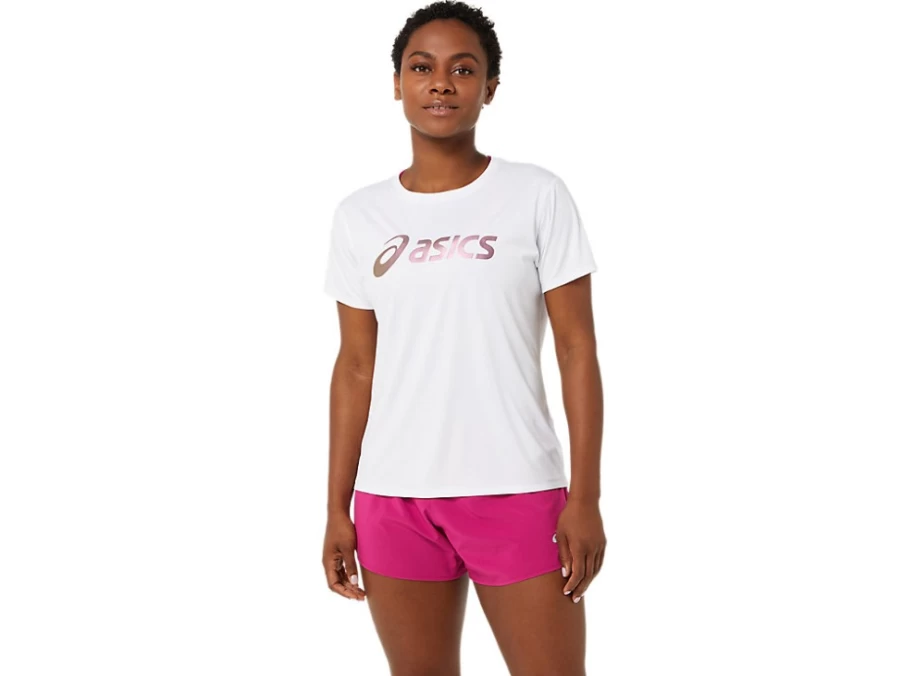 ASICS Women's Sakura Running Top - Brilliant White - Lightweight Performance Shirt