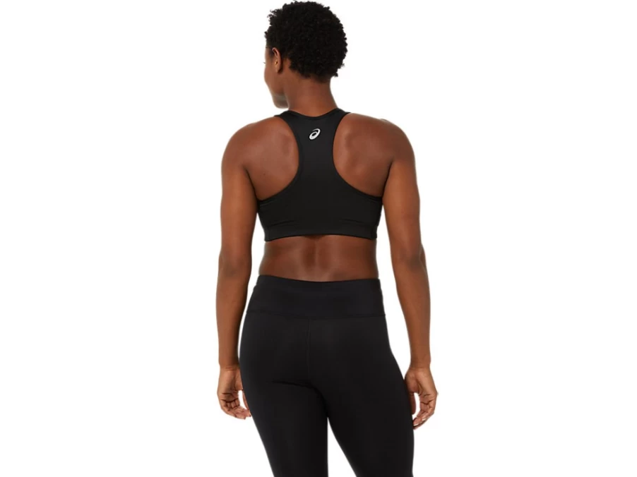 ASICS Women's Performance Black Padded Sports Bra for Running & Workouts