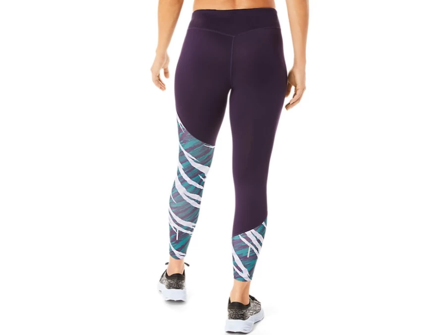 ASICS Women's Night Shade/Velvet Pine Wild Camo 7/8 Tight Workout Leggings