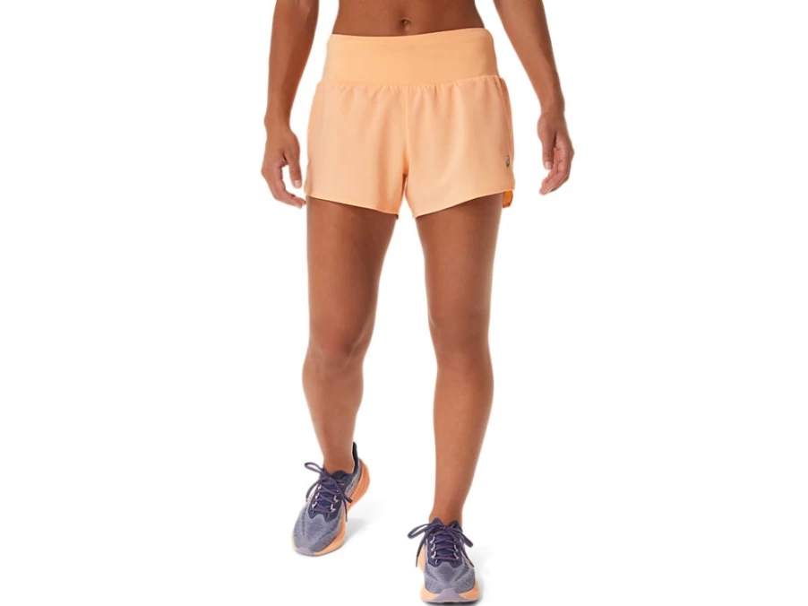 ASICS Women's 3.5-Inch Road Running Shorts in Summer Dune Color