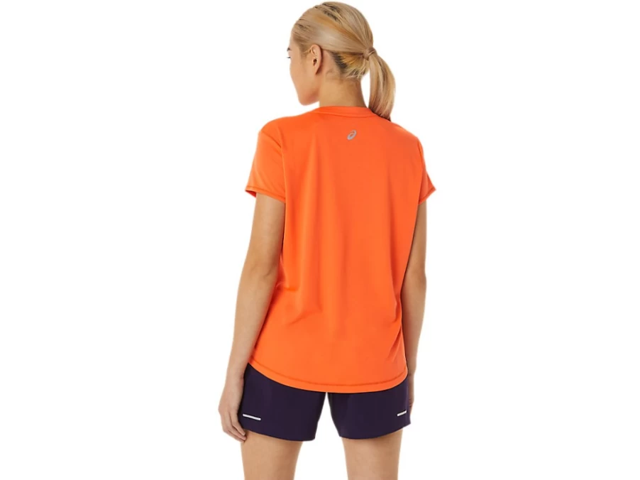ASICS Women's FujiTrail Nova Orange Short Sleeve Running Top