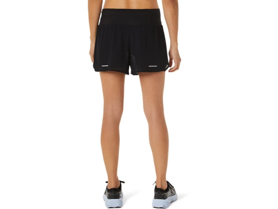 ASICS Women's Performance Black Ventilate 2-in-1 3.5 Inch Running Shorts