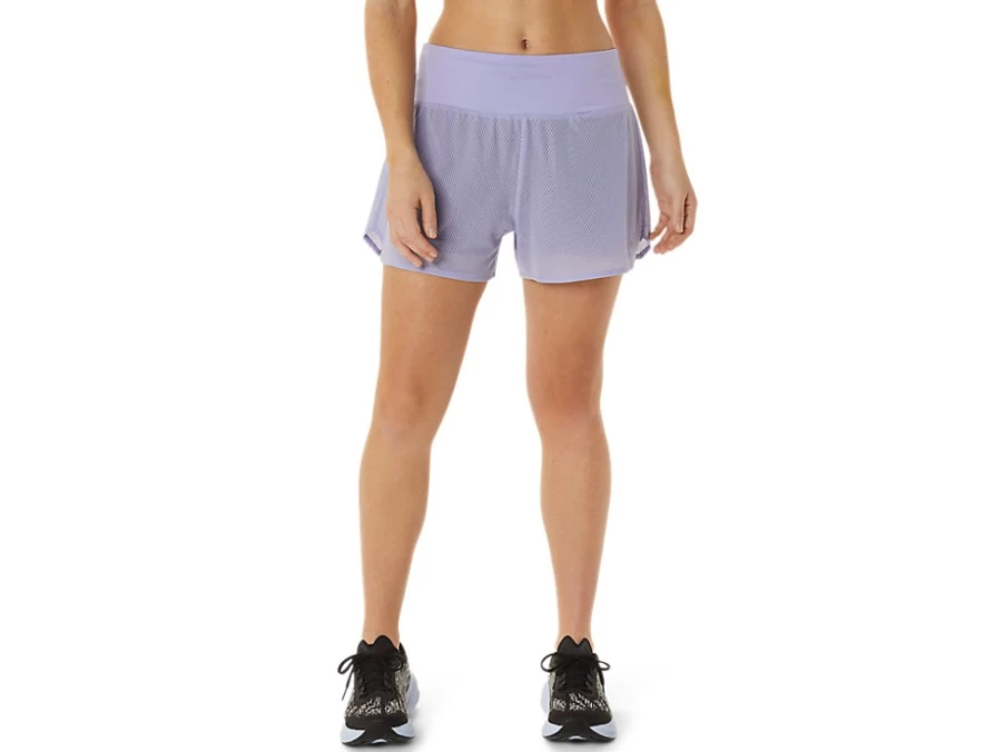 ASICS Women's Vapor/Night Shade Ventilate 2-in-1 3.5 Inch Running Shorts