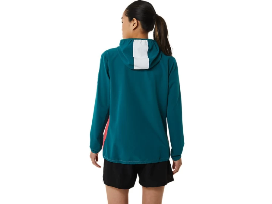 ASICS Women's Ready-Set Jacket - Multi-Color Block Windbreaker