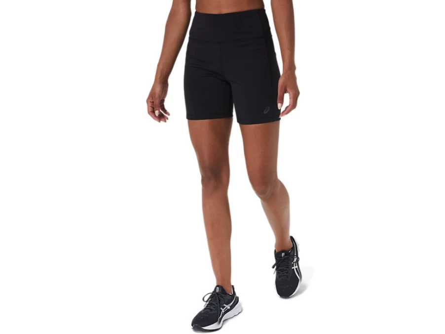 ASICS Women's Performance Black PR LYTE 5-Inch Running Shorts with Pockets