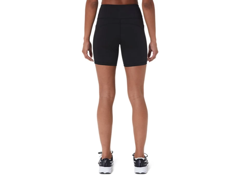 ASICS Women's Performance Black PR LYTE 5-Inch Running Shorts with Pockets