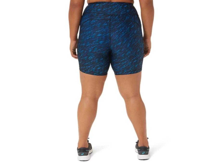 ASICS Women's PR LYTE 5-Inch Running Shorts with Pockets - Night Shade/Lake Drive Print