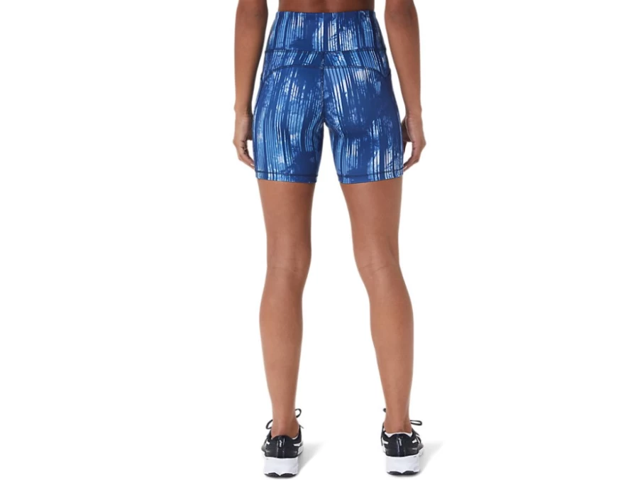 ASICS Women's PR LYTE 5-Inch Running Shorts with Pockets - Grand Shark Tie Dye