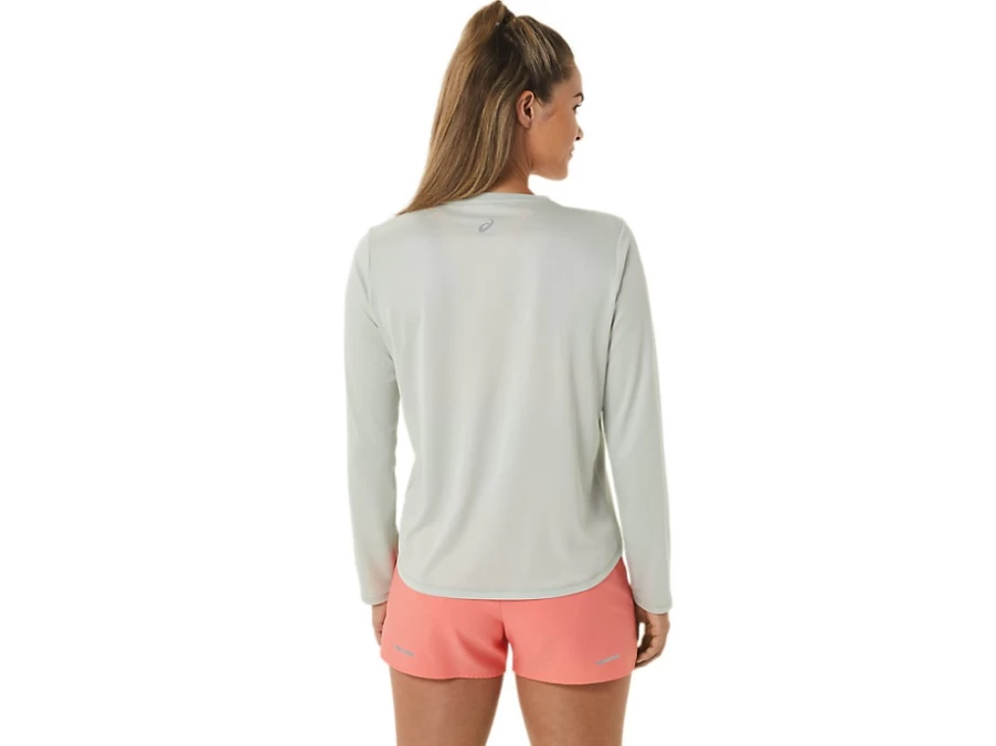 ASICS Women's Light Sage FujiTrail Logo Long Sleeve Top