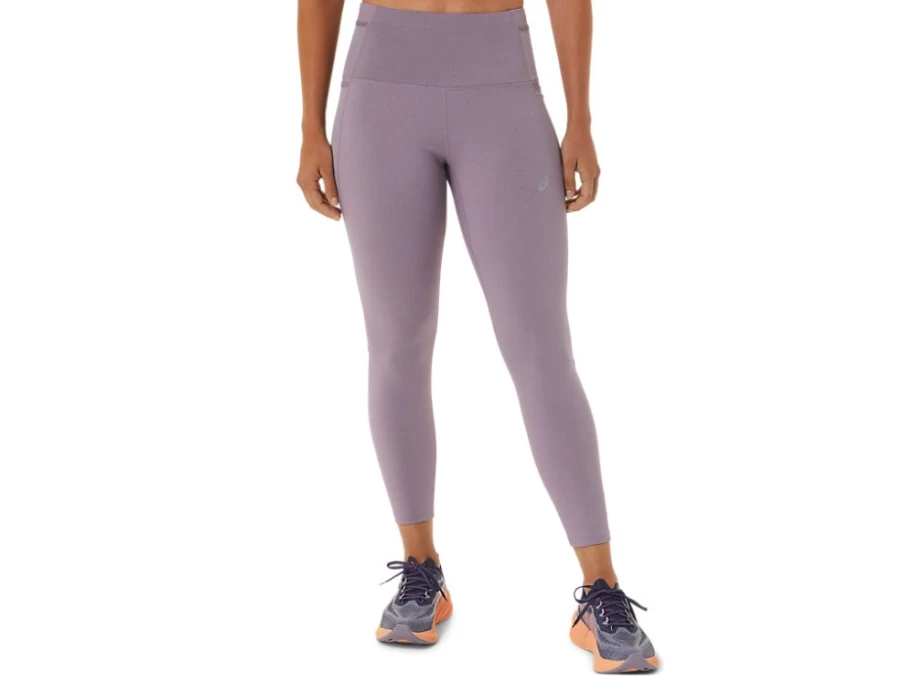 ASICS Women's Violet Quartz Heather Distance Supply 7/8 Running Tights