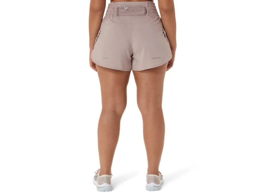 ASICS Women's Nagino 4-Inch Running Shorts in Fawn - Lightweight Athletic Shorts for Women
