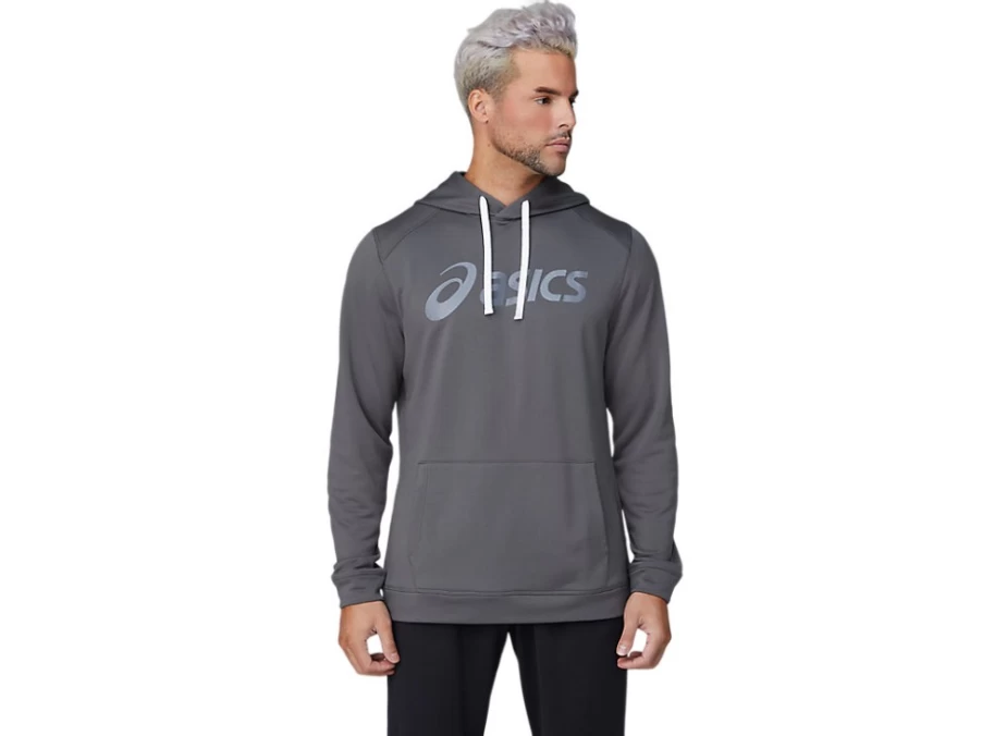 ASICS Men's Graphite Grey French Terry Hoodie - Metropolis Color Athletic Pullover