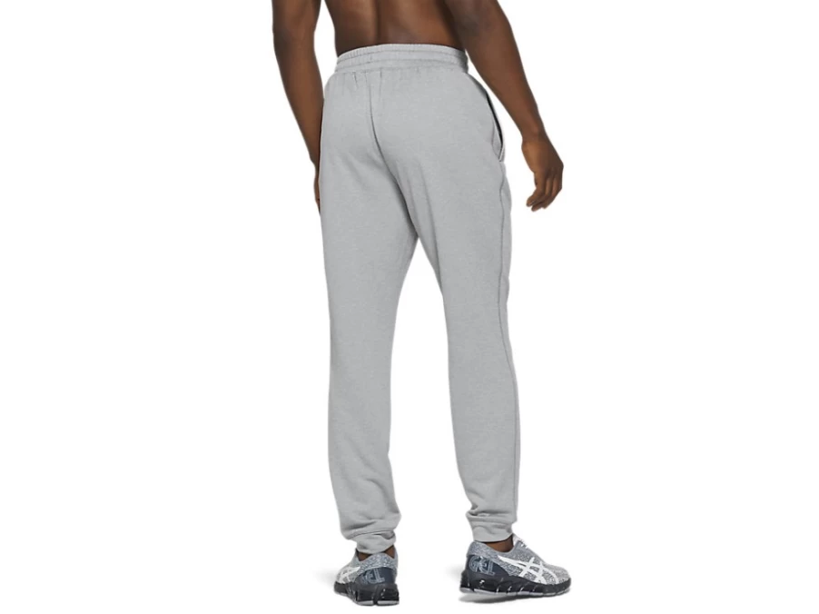 ASICS Men's French Terry Jogger Pants in Sheet Rock Heather - Comfortable Athletic Sweatpants