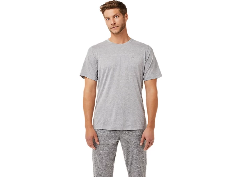 ASICS Men's Sheet Rock Short Sleeve Performance Top - Moisture Wicking Athletic Shirt