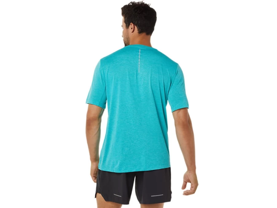 ASICS Men's Techno Cyan Performance Short Sleeve Top