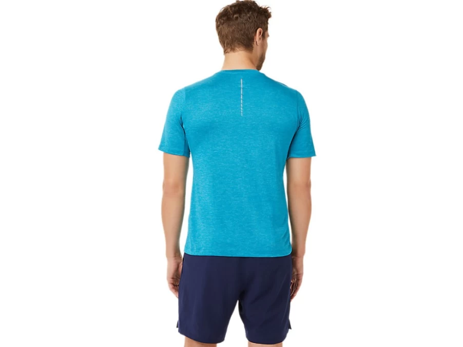 ASICS Men's Teal Blue Performance Short Sleeve Top
