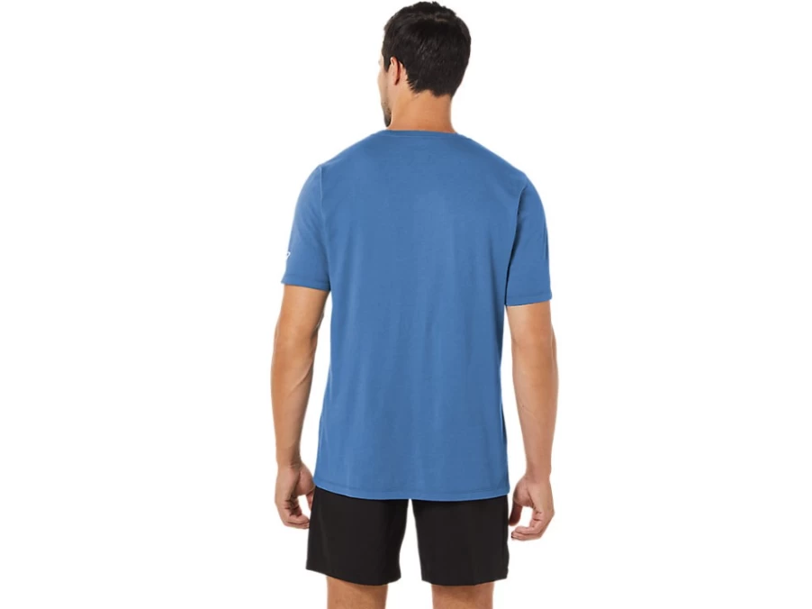 ASICS Unisex Azure Paintbrush Short Sleeve T-Shirt