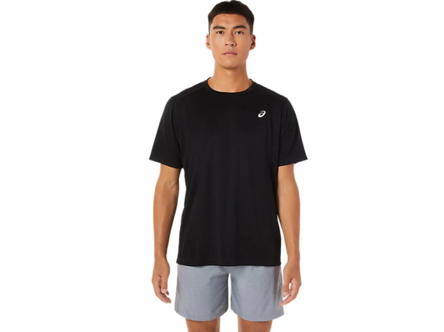 ASICS Men's M Core SS Top - Performance Black Workout Shirt for Training & Running