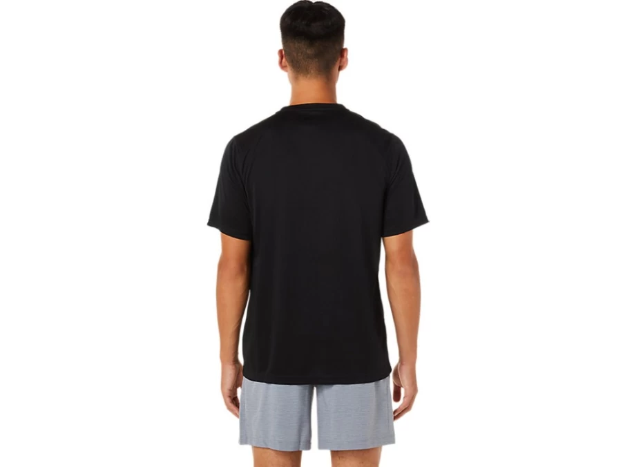 ASICS Men's M Core SS Top - Performance Black Workout Shirt for Training & Running