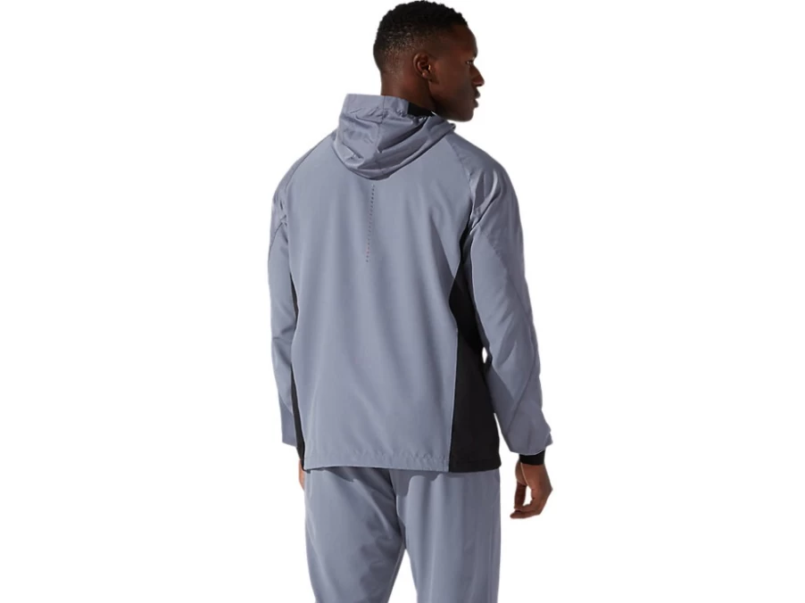 ASICS Men's Metropolis Hybrid Woven Jacket – Lightweight & Breathable Outerwear