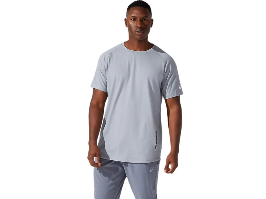 ASICS Men's Sheet Rock Training Short Sleeve Top - SMSB Workout Tee