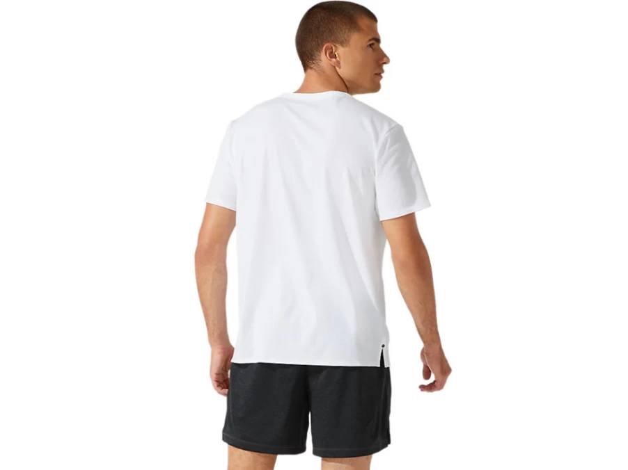 ASICS Men's Brilliant White Patched Pocket Short Sleeve T-Shirt