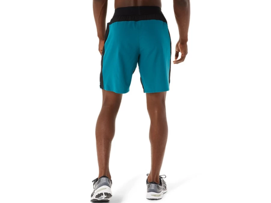 ASICS Men's 9-Inch Mixer Shorts in Velvet Pine/Performance Black - Lightweight Running Shorts