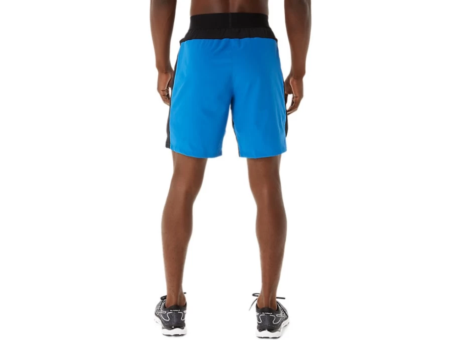 ASICS Men's 9-Inch Mixer Shorts in Lake Drive/Performance Black