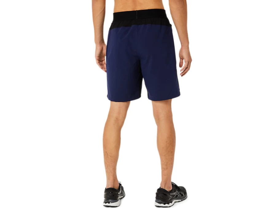 ASICS Men's 9-Inch Mixer Running Shorts in Peacoat/Performance Black