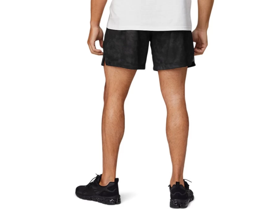 ASICS Men's 7-Inch Performance Black Knit Training Shorts