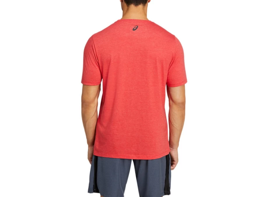 ASICS Men's M Team Tokyo Tee - Classic Red Heather T-Shirt