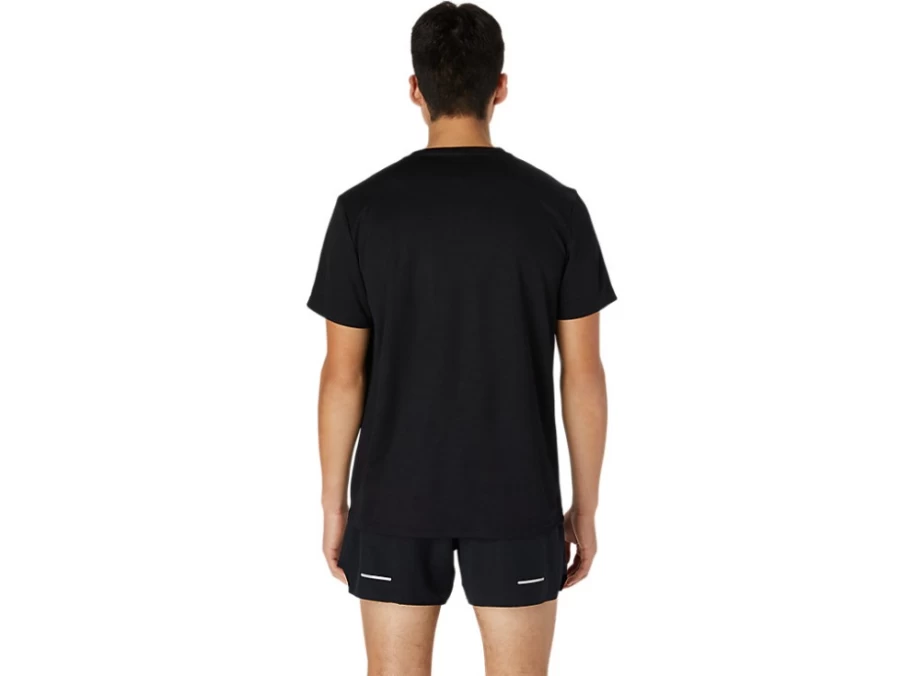 ASICS Unisex Performance Black Logo Print Short Sleeve Top