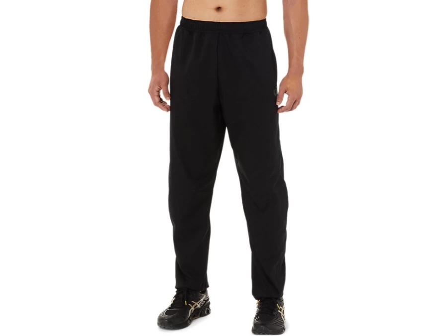 ASICS Men's Performance Black Woven Pants for Athletic Comfort & Style