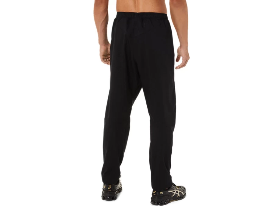 ASICS Men's Performance Black Woven Pants for Athletic Comfort & Style