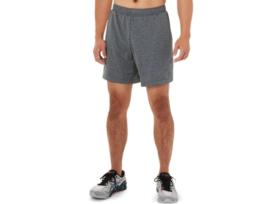 ASICS Men's 7-Inch Shorts in Carrier Grey Heather - Lightweight Running Athletic Shorts