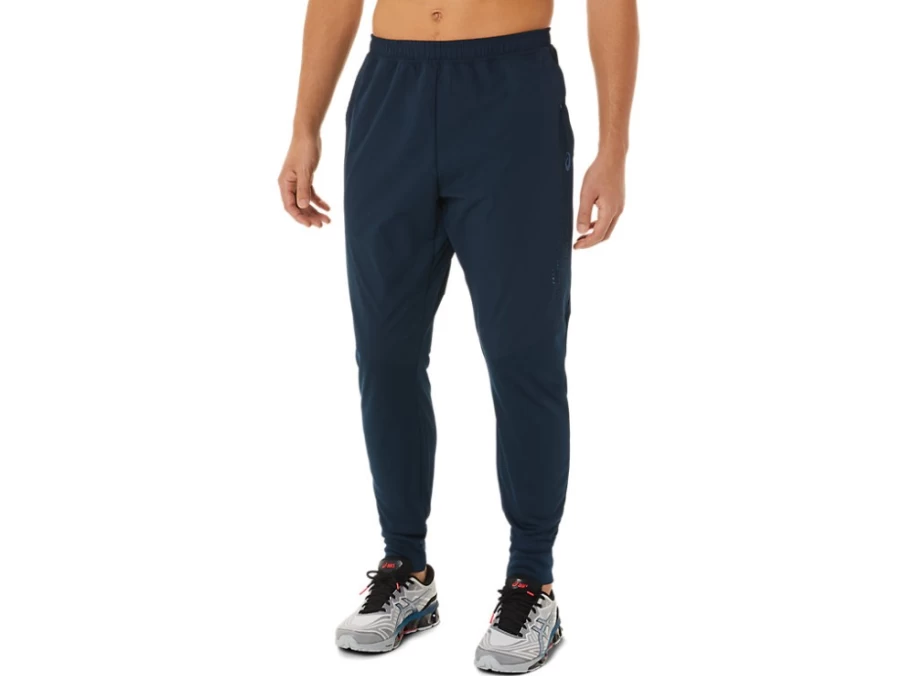 ASICS Men's French Blue Hybrid Pants - Lightweight Performance Training & Running Trousers