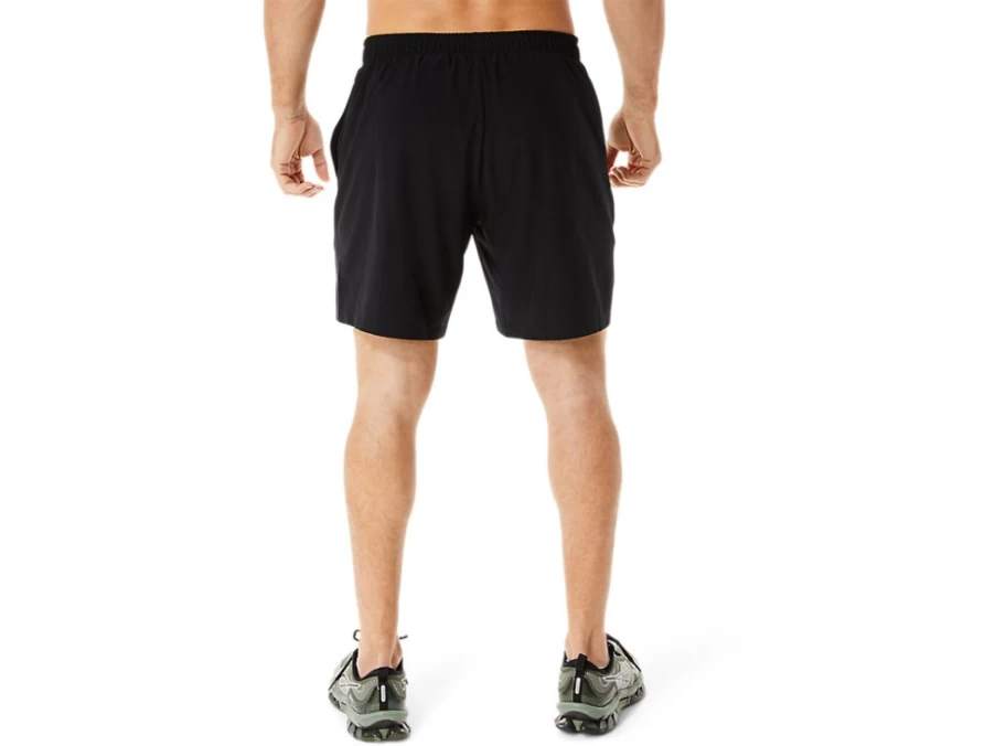ASICS Men's 7-Inch Performance Black Woven Running Shorts
