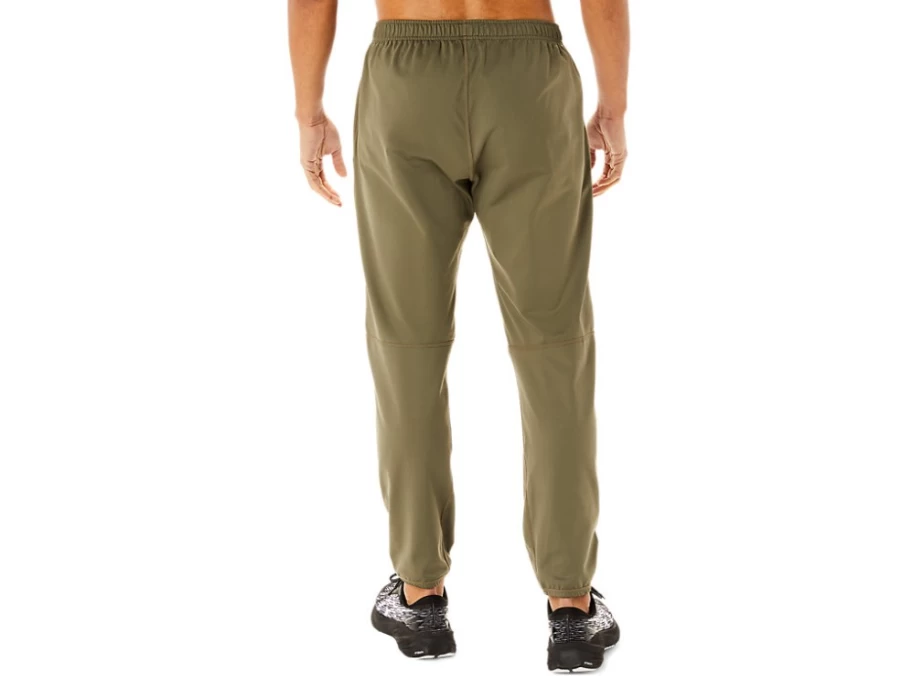 ASICS Men's Mantle Green Brushed Knit Pants - Comfortable Athletic Joggers