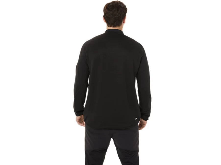 ASICS Men's Actibreeze Jacquard 1/2 Zip Top - Performance Black Athletic Shirt