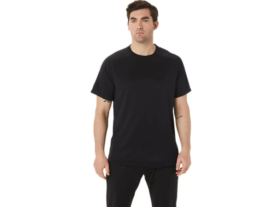 ASICS Men's Performance Black Active Short Sleeve Top