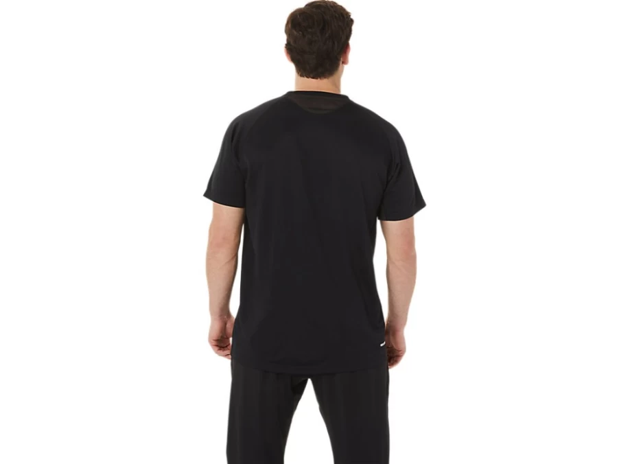ASICS Men's Performance Black Active Short Sleeve Top