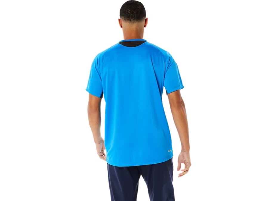 ASICS Men's Electric Blue Active Short Sleeve Top