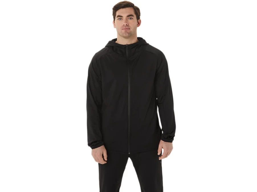 ASICS Men's Actibreeze Jacquard Brushed Knit Jacket - Performance Black