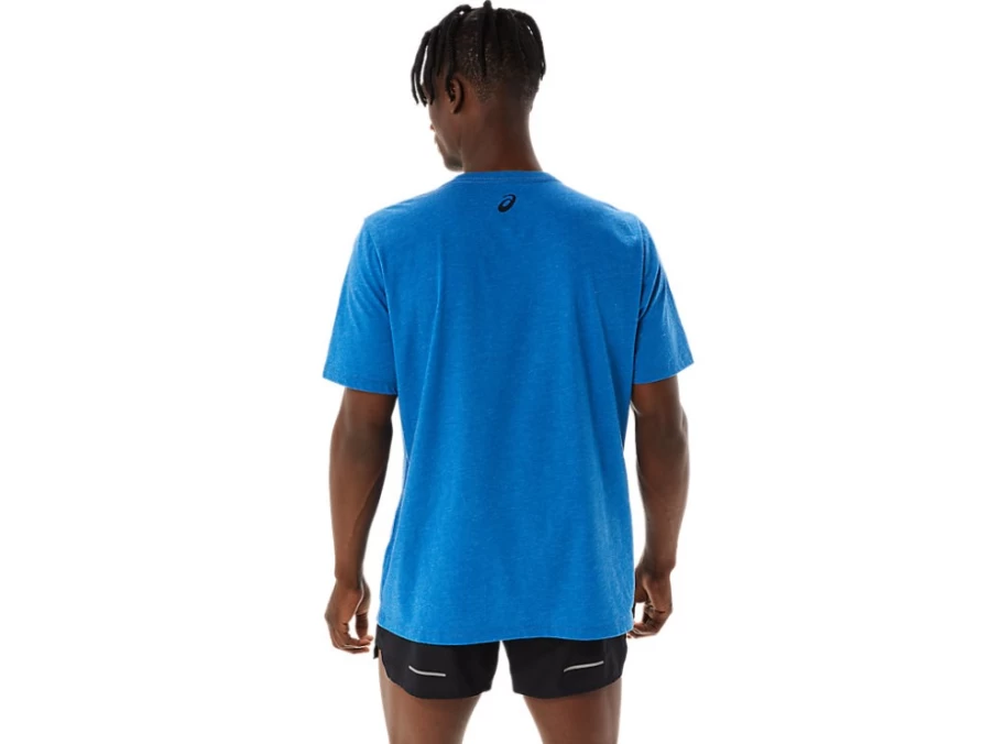 ASICS Unisex Lake Drive Heather Stripe Short Sleeve T-Shirt